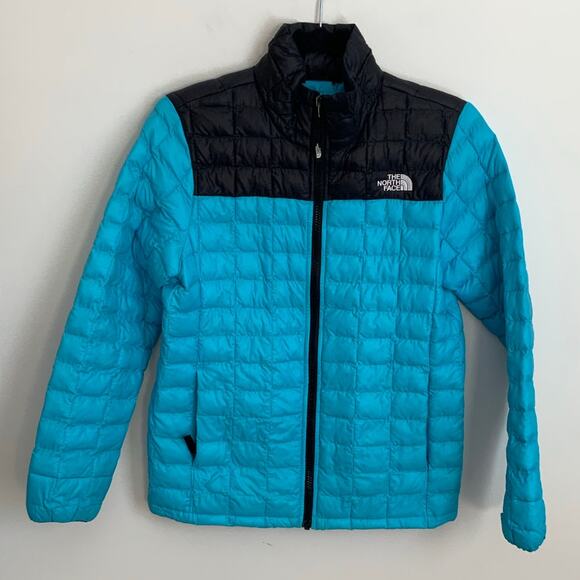 The North Face Girls- Youth Thermoball Eco Jacket TURQUOISE‎ BLUE - Picture 1 of 7